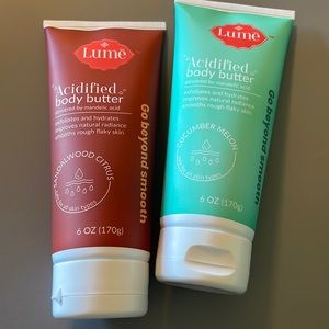 Lume Acidified body butter Sandalwood Citrus and Cucumber Melon